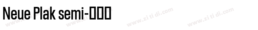 Neue Plak semi字体转换